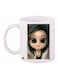 Cartoon Girl Printed Coffee Mug White/Beige/Grey 11ounce