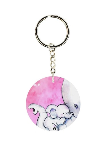 Elephant Printed Keychain