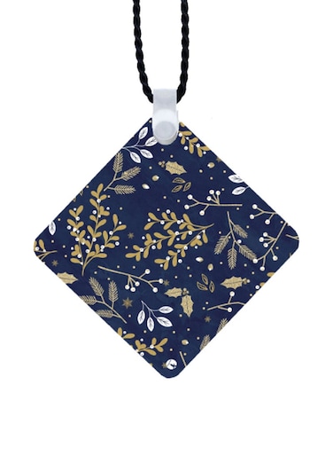 Flowers Printed Car Mirror Pendant