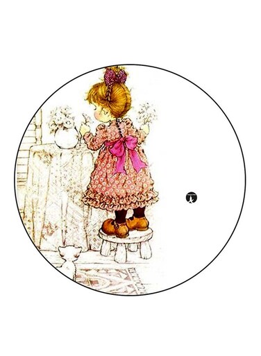 Girl Printed Fridge Magnet Multicolour