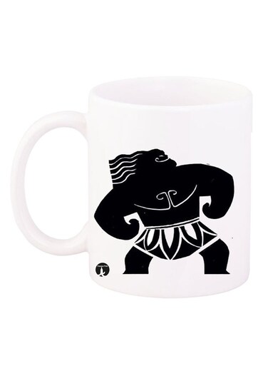 Printed Coffee Mug White/Black