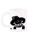 Printed Coffee Mug White/Black