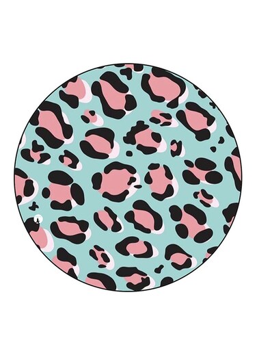 Cheetah Printed Fridge Magnet Round Multicolour