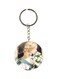 Girl With Flower Printed Keychain