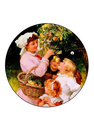 Vintage Art Printed Fridge Magnet Multicolour