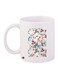 Floral Printed Coffee Mug White/Blue/Pink 11ounce