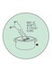 Frog Printed Fridge Magnet Round Multicolour