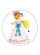 Girl Printed Fridge Magnet Multicolour