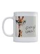 The Giraffe Printed Coffee And Tea Mug White/Grey/Brown 350ml