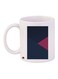 Stripes Printed Coffee Mug White/Blue/Pink 11ounce