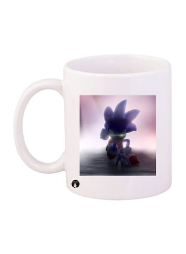 Sonic Printed Mug White/Blue/Pink Standard Size