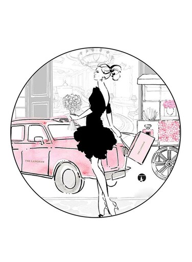 Woman Printed Fridge Magnet Multicolour