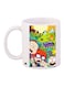 Cartoon Printed Coffee Mug White/Green/Red 11ounce