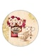 Tea Cups Printed Fridge Magnet Multicolour