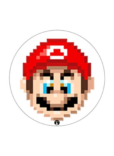 Mario Printed Fridge Magnet Multicolour 5.5 x 5.5cm
