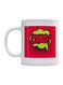 OMG Printed Mug White/Red/Yellow