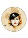 Woman Printed Fridge Magnet Multicolour