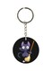Anime Kikis Delivery Service Printed Keychain Black/Purple/Silver