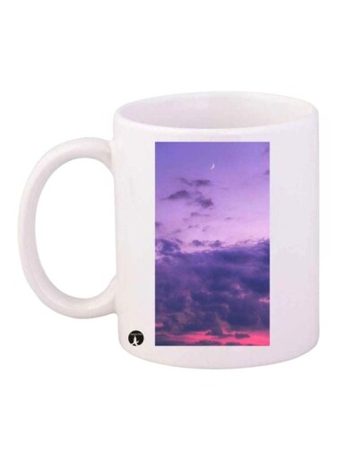 The Sky Printed Coffee Mug White/Purple/Red