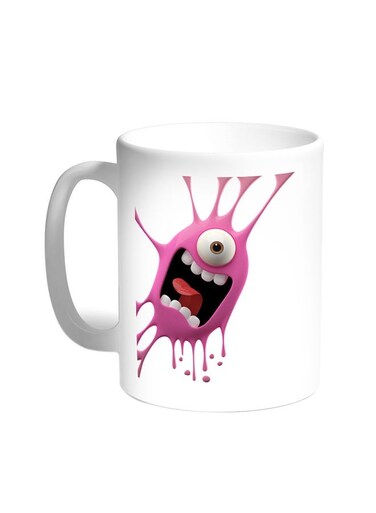 Cartoon Character Printed Coffee Mug White 11ounce