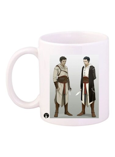 Assassin's Creed Video Game Printed Mug Beige/Black/Brown Standard Size