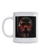 African Beauty Printed Mug White/Black/Red