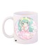 Cartoon Girl Printed Coffee Mug White/Pink/Green 11ounce