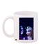 Anime Printed Ceramic Coffee Mug White/Blue/Pink 11ounce