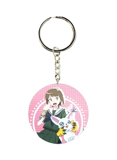 Anime Digimon Printed Keychain