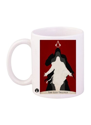 Assassin's Creed Printed Mug White/Red/Black Standard Size