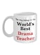 This Mug Belongs To The World's Best Drama Teacher Printed Coffee Mug White/Black/Red