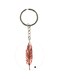Feather Printed Single Sided Keychain