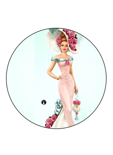 Woman Printed Fridge Magnet Multicolour