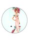 Woman Printed Fridge Magnet Multicolour