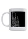 Typography Art Printed Mug White/Black 350ml
