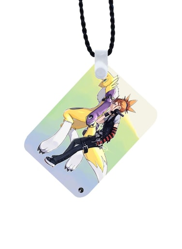 Digimon Printed Car Mirror Pendant