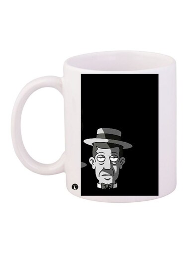 Printed Coffee Mug White/Black