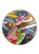 Shoes Printed Fridge Magnet Round Multicolour