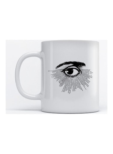 Mug The Eye for Coffee and Tea White