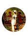The Girl Printed Fridge Magnet Multicolour 5.5 x 5.5cm