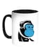 Cartoon Drawings Monkey Printed Coffee Mug White/Black 11ounce