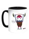 Sports Printed Coffee Mug White/Black 11ounce