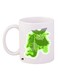 Ghost Printed Coffee Mug White/Green/Grey 11ounce