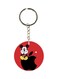Mickey Mouse Cartoon Printed Keychain Red/Black/White