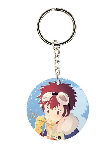 The Anime Digimon Double Side Printed Keychain