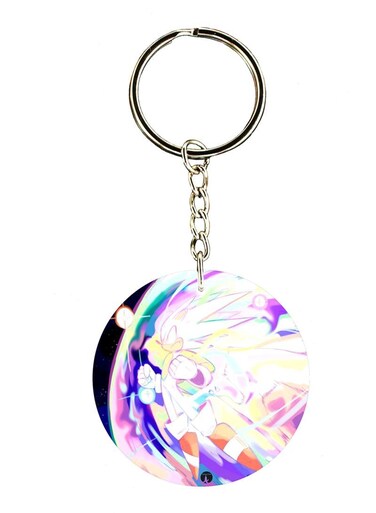 Keychain Of The Video Game Sonic ( 2 Sides)