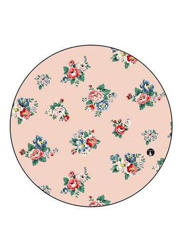 Flowers Printed Fridge Magnet Round Multicolour