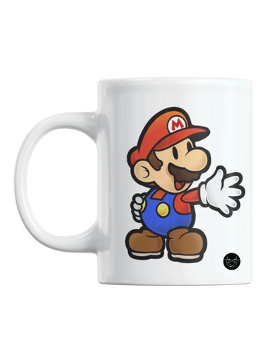 Super Mario Printed Mug White/Red/Blue