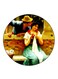 Vintage Art Printed Fridge Magnet Multicolour