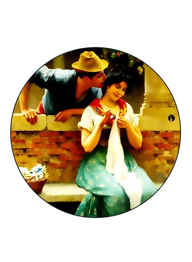 Vintage Art Printed Fridge Magnet Multicolour